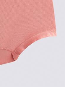 Loungeista 4 件套字母腰带无缝中腰塑身内裤，高弹力透气网眼面料女士内衣，舒适柔软贴合女士内裤 - 彩色 - 查看 5