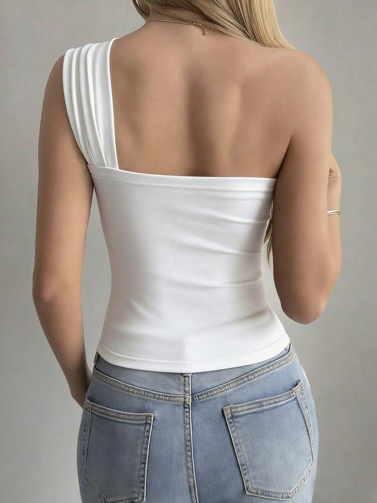 Women's Summer Hollow Cross Strap Fitted Sexy Casual Camisole