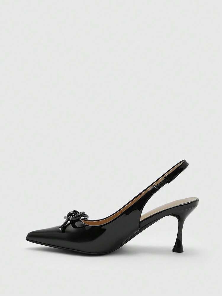 CUCCOO BIZCHIC 2025 Nowe damskie modne szpilki z kokardą i klamrą, eleganckie szpilki, eleganckie buty damskie, eleganckie obcasy, sukienki na imprezę