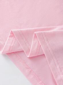 Olithes 女士优雅3D立体花卉吊带连衣裙 - 粉色 - 查看 6