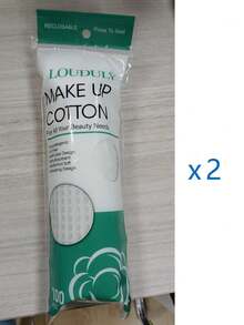 去角质洁面棉片、卸妆棉片、面部棉片、爽肤棉片、清洁棉片、天然卸妆棉片和圆形清洁棉片、低过敏性华夫格纹理湿巾 - 彩色 - 查看 10