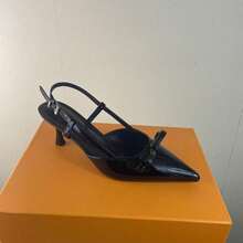 CUCCOO BIZCHIC Sepatu hak tinggi stiletto putih elegan untuk wanita. - Hitam - View 11