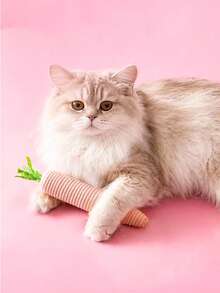 PETSIN 1. 可爱的胡萝卜宠物玩具，可发出声音，帮助宠物自娱自乐、缓解无聊；适合啃咬和抓挠；宠物用品 - 彩色 - 查看 5