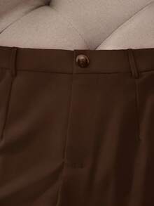 GlowEve CURVE Plus Size Women Stylish And Simple Casual Shorts - Brown - View 6