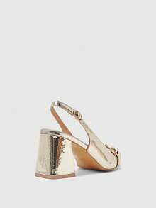 CUCCOO BIZCHIC Giày cao gót đế dày màu đỏ tía dành cho nữ, thiết kế tối giản cổ điển, phù hợp cho đi làm, hẹn hò, dự tiệc, kỳ nghỉ, đám cưới hoặc dịp Giáng sinh. - Vàng chanh - Xem 9