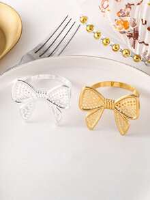 Zazumi 6 Peças Porta-Guardanapo, Decoração de Mesa de Alto Padrão para Restaurante, Hotel, Aniversário, Casamento, Fazenda, Dia dos Namorados, Buffet, Festa, Decoração de Mesa de Cozinha Doméstica - Multicolorido - Visão 22