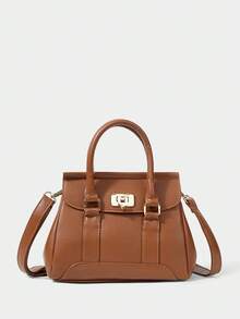 SHECARRY Women's Handbag, Fashion & Versatile, Suitable For Daily Commute, Travel, Shopping, Casual Outing - Brown - View 4