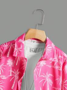 SHEIN T-shirts för pojkar under 18 år - Skrikrosa - Visa 4