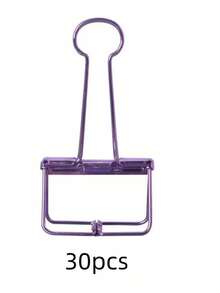 10个/20个/30个装回形针，非常适合整理纸张、便签、照片和文件 - 办公、家庭、学校和手工用品 - 多色 - 查看 18