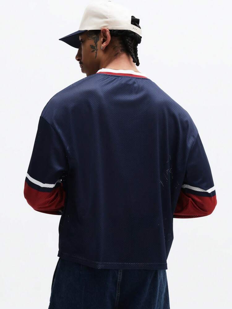 Long Sleeve Tee With Script Print