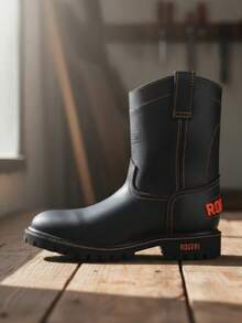 Rogeri Botas Establo Hombre Uso Rudo Trebol Parche Antiderrapante - NEGRA - Ver 4