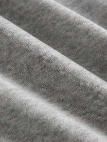 TOKVUE Men's Casual Floral Embroidery Drawstring Waist Sweatpants - Grey - View 8