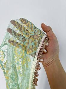 Rustia Áo croptop cỡ lớn kiểu dáng gợi cảm với tua rua và họa tiết xoắn phía trước. - Nhiều màu - Xem 8