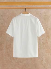 HIMLAND 男士纯色短袖休闲Polo衫 - 彩色 - 查看 5