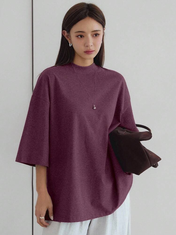 Loose Casual Business Style Fashion Office Wear Street Chic Short Sleeve T-Shirt For Women, Spring/Summer