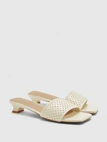 CUCCOO BIZCHIC 女士高跟凉鞋 - 米白色 - 查看 2