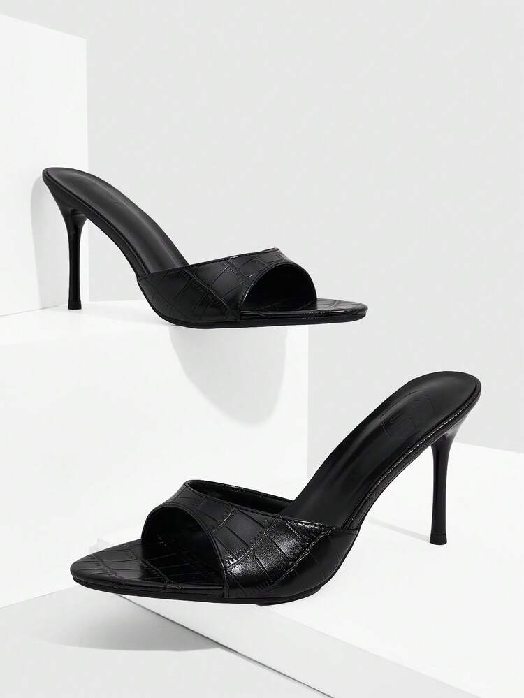 CUCCOO SZL Women's Elegant Pointed Toe Heeled Sandals, Minimalist Style For Commuting Valentine's Day Spring Shoes Prom Heels Summer Shoes