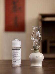 1 szt. ręcznie malowana porcelanowa lampa naftowa, ceramiczny świecznik, dekoracyjna lampa stołowa, dekoracja świecy do ceremonii herbacianej, oświetlenie dekoracyjne Old Butter, latarnia kempingowa, dekoracja wnętrz, oświetlenie awaryjne, wykończenie w stylu vintage, nie wymaga zasilania (bez oleju), wystrój domu, wystrój pokoju - Wielokolorowe - Zobacz 11