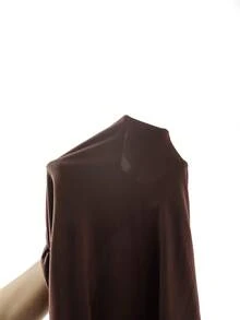 Ellevyn Áo thun nữ cổ chữ V tay ngắn xếp ly màu trơn kiểu dáng thường ngày - Màu nâu  Mocha - Xem 8