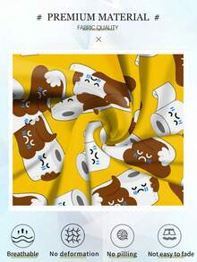 Velminro 男士卡通趣味印花平角内裤