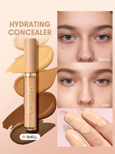 SHEGLAM Like Magic Corrector Hidratante-Shell Marca Belleza Maquillaje Maquullaje Cosmética para Mujeres Niñas Perfecto para Invierno Primavera Ideal para Y2K Elegante Moda Adecuado para Cumpleaños Regalo Fiesta Listo Mejor Color