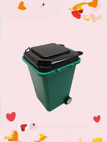 Zazumi Desk Mini Trash Can Pen Holder Multifunctional Creative Desktop Organizer For Office Stationery Storage Pencil Pen Container Small Garbage Bin For Home Study Workspace Tabletop Supplies Space Saving Tidying Tool - Multicolor - View 7