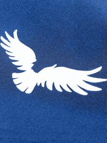 Manfinity Homme Men's Summer Casual Bird Print Drawstring Waist Shorts