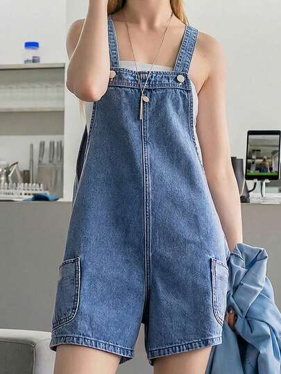 Tween Girls Fashion Casual Y2k Vintage Cool Street Loose And Comfortable Dark Blue Denim Wide-Leg Drawstring Shorts For Tween Girl Clothes Tween Girls Dailywear And Tween Girl Spring To Summer Rave Outfits Festival And Outfits Streetwear Clothes