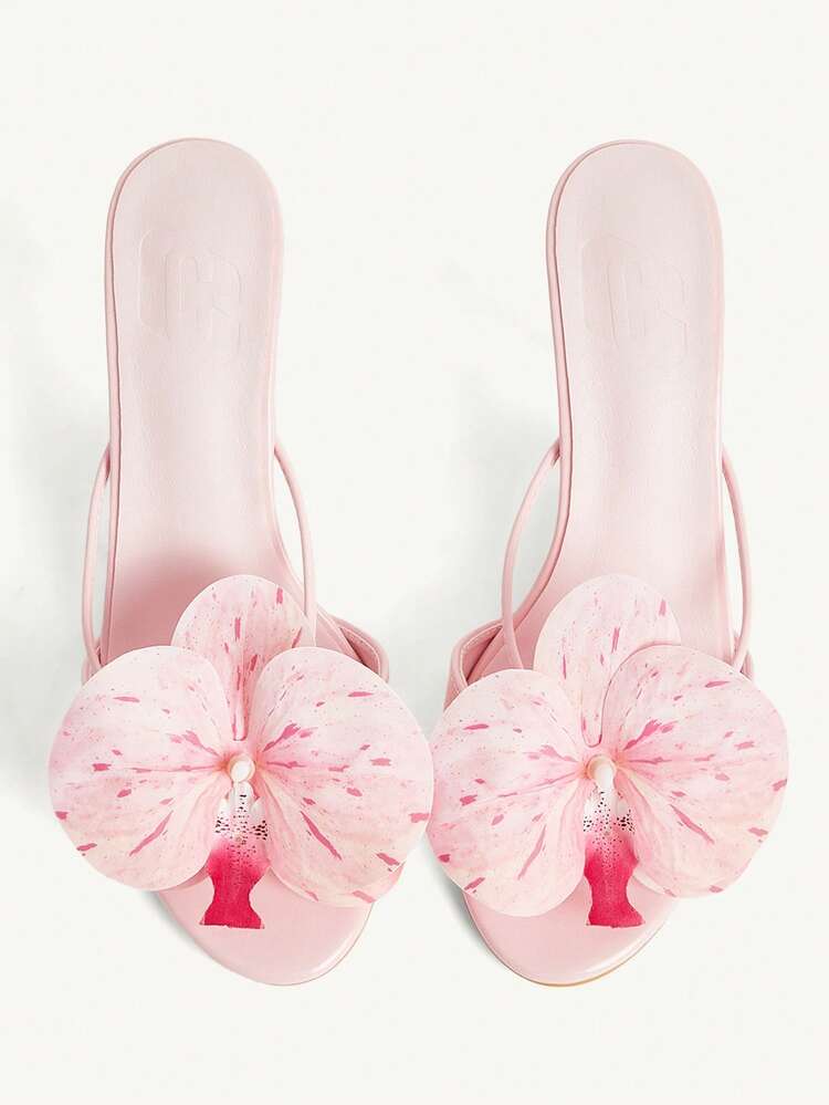 CUCCOO CHICEST Women's Solid Color Chain Decor Fashionable Elegant High Heel Sandals Spring Shoes Spring Break Easter Wedding Shoes Spring Shoes Bride Shoes