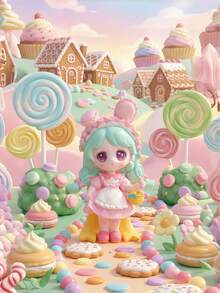 POKOJA LAND 盲盒收藏手办礼品，可爱装饰，花园女仆主题角色盲盒，ABS收藏手办套装（6个常规款+1个隐藏款），可爱桌面装饰手办，送给朋友、家人和动漫手办爱好者的完美生日圣诞礼物 - 潮玩盲盒 - 查看 2