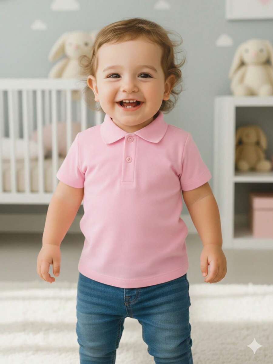 Polo para Bebé Baltic - Rosa - Ver 1