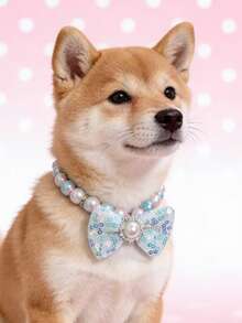 PETSIN 1 Piece Pet Bowknot Necklace; Adjustable Neck Circumference; Cat Necklace; Dog Necklace; Pet Supplies - Multicolor - View 9