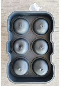 Silicone Ice Cube Tray, Easily Release 15 Square Ice Cubes Per Tray, Reusable, Suitable For Fridge, Chocolate, Baby Food, Juice - spherical ice grid - View 10