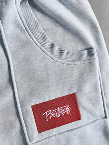 Pavtros品牌男士时尚刺绣连帽衫短裤套装，适合日常穿着、情人节礼物、居家游戏、户外音乐节、休闲外出、朋友聚会、送给孩子、男友/丈夫的礼物、周年纪念礼物。男士两件套，Kpop男士街头服饰套装，连帽衫套装，街头运动服，复古风格。 - 淺灰色 - 查看 9