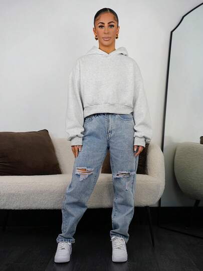 SAYEHFBABY Women's Distressed Denim Jeans