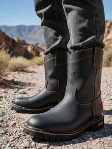 Rogeri Botas Establo Hombre Uso Rudo Trebol Parche Antiderrapante - NEGRA - Ver 7