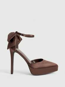 CUCCOO LuxiPop حذاء كعب نسائية - قهوة بني - مشاهدة 2