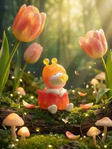 POKOJA LAND 盲盒收藏手办礼品，可爱装饰，森林仙子自然主题角色盲盒，ABS收藏手办套装（12款常规款+2款隐藏款），可爱桌面装饰手办，送给朋友、家人和动漫手办爱好者的完美生日圣诞礼物 - 潮玩盲盒 - 查看 7