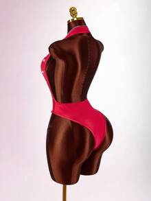 Amplova 情人节及2026新年新款深V领性感连体衣