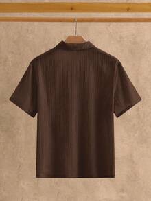 HIMLAND 3pcs Pack Men's Minimalist Silky Short Sleeve Polo Shirt, Summer - Multicolor - View 4