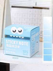 Zazumi Big Mouth Monster Design Pull Tab Sticky Notes Cute Pearl Finish Transarent Stationery Gift For Students Holiday Season Birthday Gift Ideas Must Haves - Multicolor - View 17