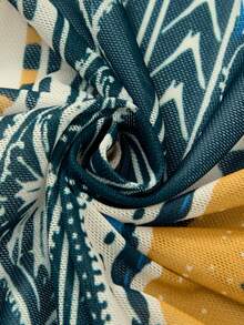 Swim Oasis 女士棕榈树印花吊带连体泳衣，配同款罩裙 - 彩色 - 查看 6