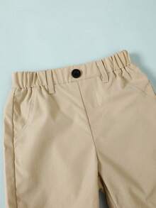 3pcs Young Boy Casual Suit Shorts Set - Multicolor - View 5