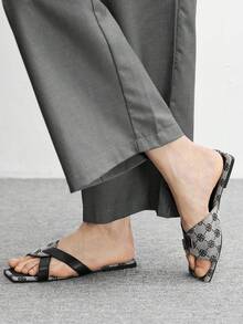 CUCCOO BIZCHIC Damen Silber Mesh einfache flache Zehen elegante Lässig bequeme Slip-On Ballerinas, geeignet für Arbeitsplatz, Pendeln, Dates, formelle Anlässe - Grau - Übersicht 3