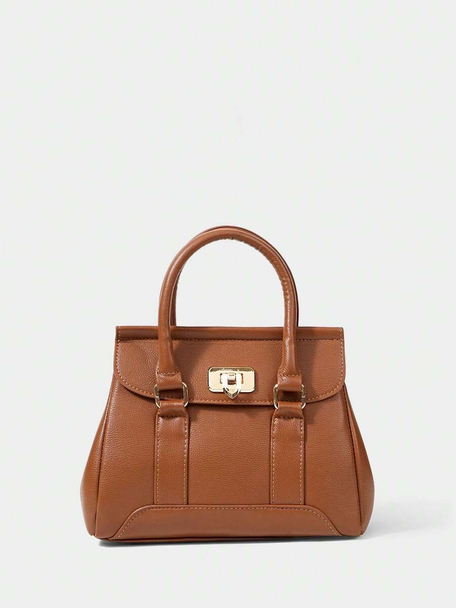 SHECARRY Women's Handbag, Fashion & Versatile, Suitable For Daily Commute, Travel, Shopping, Casual Outing - Brown - View 1