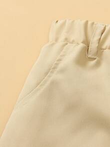 男童休闲纯色短裤三件套，夏季 - 彩色 - 查看 5