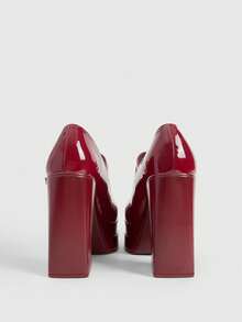 CUCCOO LuxiPop Giày cao gót đế xuồng chống thấm nước, đa năng, phù hợp cho nữ, thích hợp đi làm, ngày Valentine. - Gỗ đỏ - Xem 10