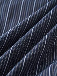 Airaco Pantalones casuales rectos, sueltos, con bolsillos y cordón en la cintura para hombres - Negro - Ver 7