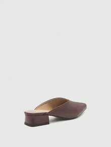 CUCCOO BIZCHIC 25cm Spring/Summer New Pointed Toe Brown Slip-On Fashion High Heel Pumps, Casual Style Valentine's Day - Brown - View 6