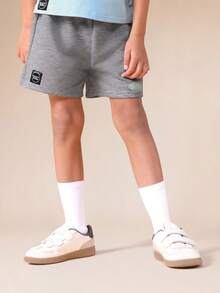 SUMWON Boys Short Sleeve Oshima Tokyo Graphic Tee And Heathered Shorts Summer Co-Ord Set Casual Everyday Outfit - Multicolor - View 4